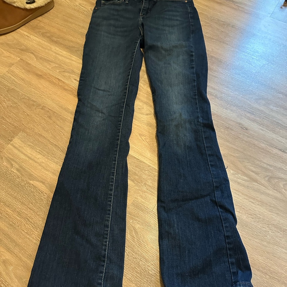Signature by Levi Strauss Dark Blue Flare Jeans